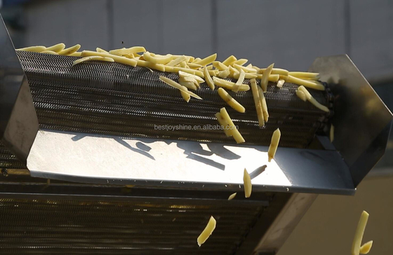 58 kw Power Joyshine Full Automatic French Fries Making Machine for 300 KG Production